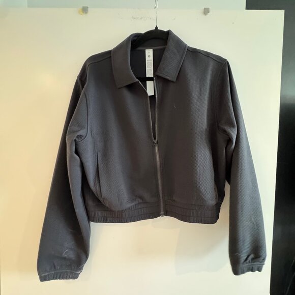 lululemon Bubble-Knit Zip Up jacket black size 6 - Picture 2 of 5